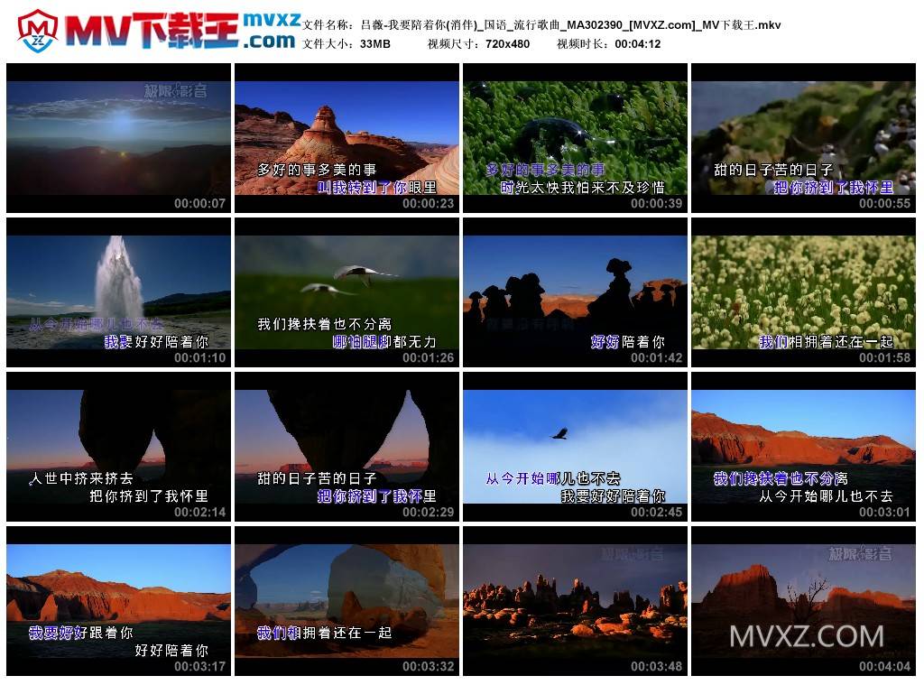 吕薇-我要陪着你(消伴)_国语_流行歌曲_MA302390